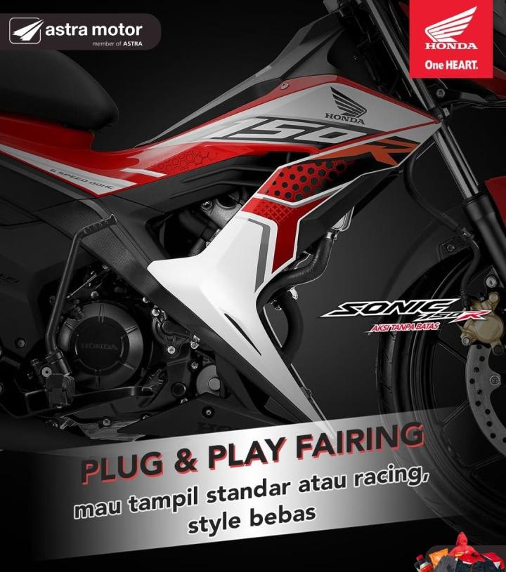 Honda Sonic 150R: Ekspresikan Gaya Balapmu dengan Kemudahan Modifikasi "Plug & Play"